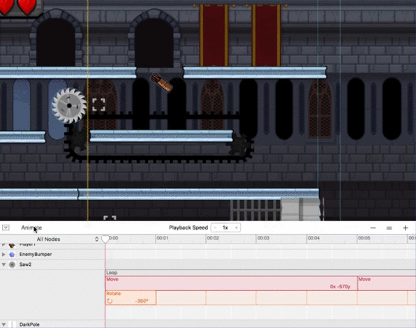 Platform Games Xcode Scene