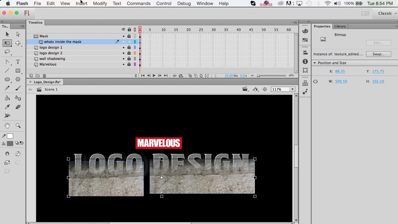 Adding a Mask In Adobe Flash