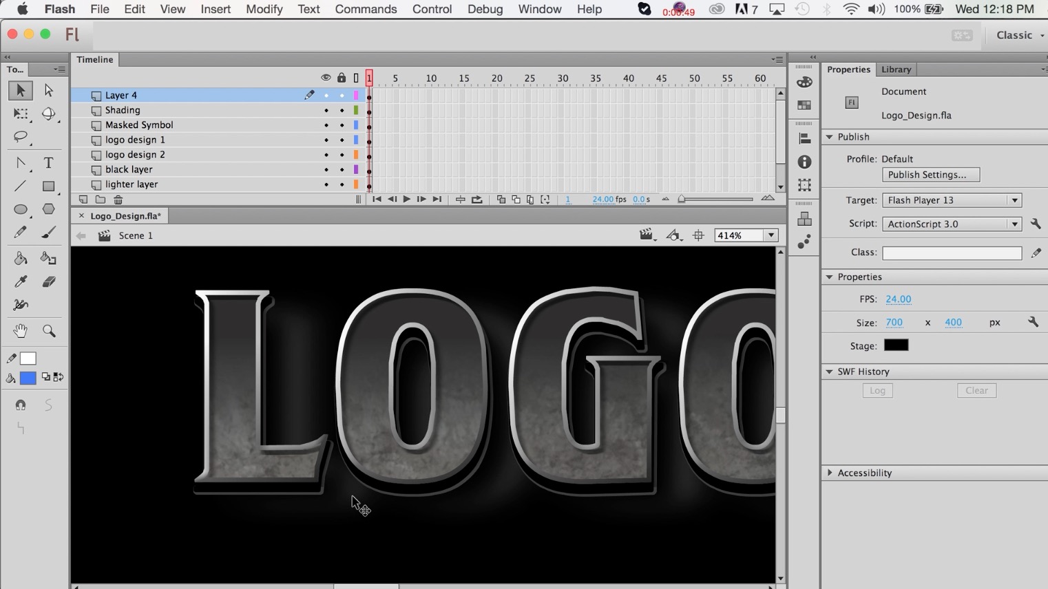 Adding More Dimension to Text in Adobe Flash