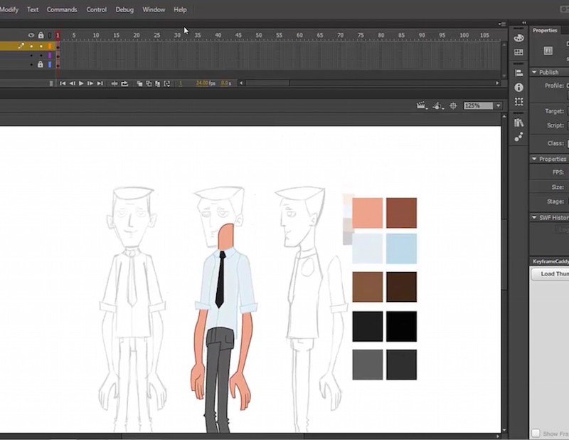 Adobe Flash 2D Rigging Video Tutorial _
