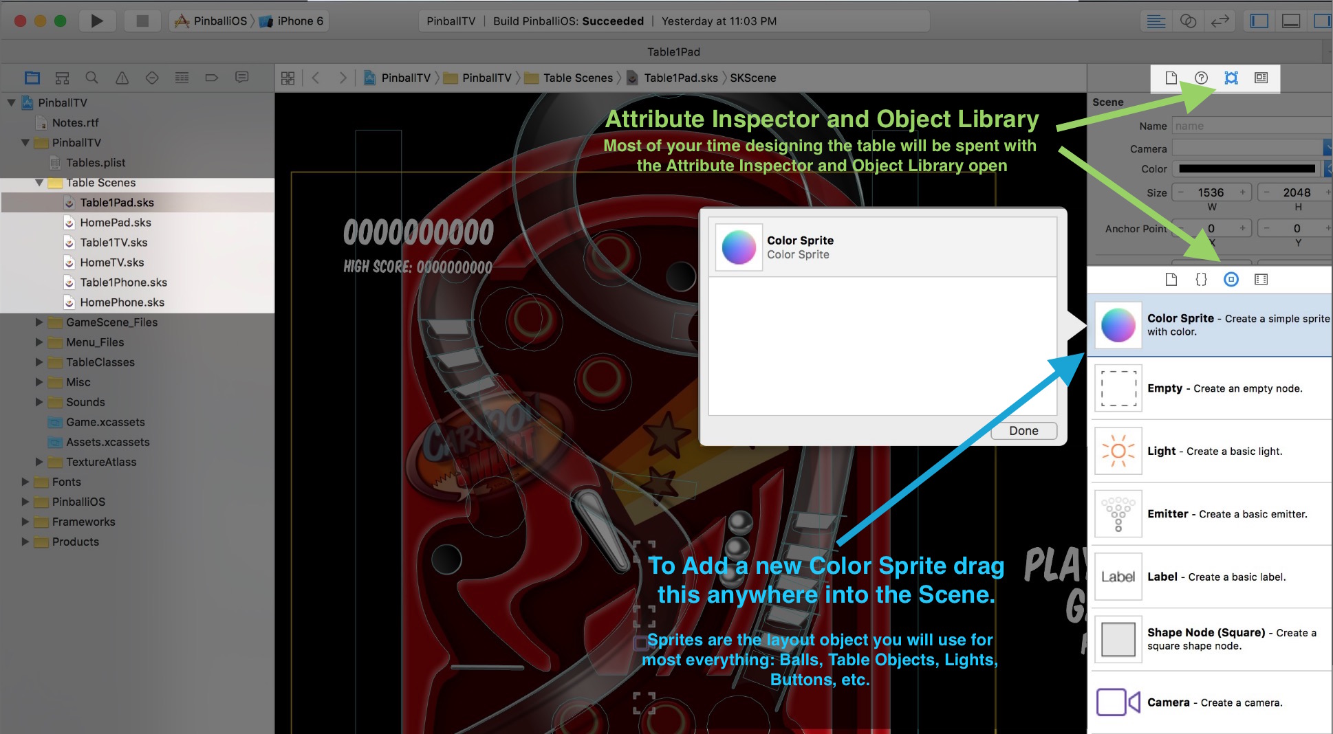 Attribute Inspector and Object Library in Xcode 7