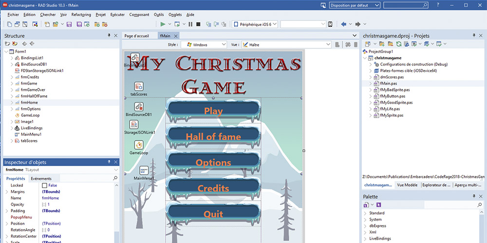 Easy coding a multi-device game with FireMonkey and Delphi (code review version)