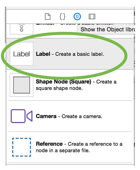 Create an SKLabelNode
