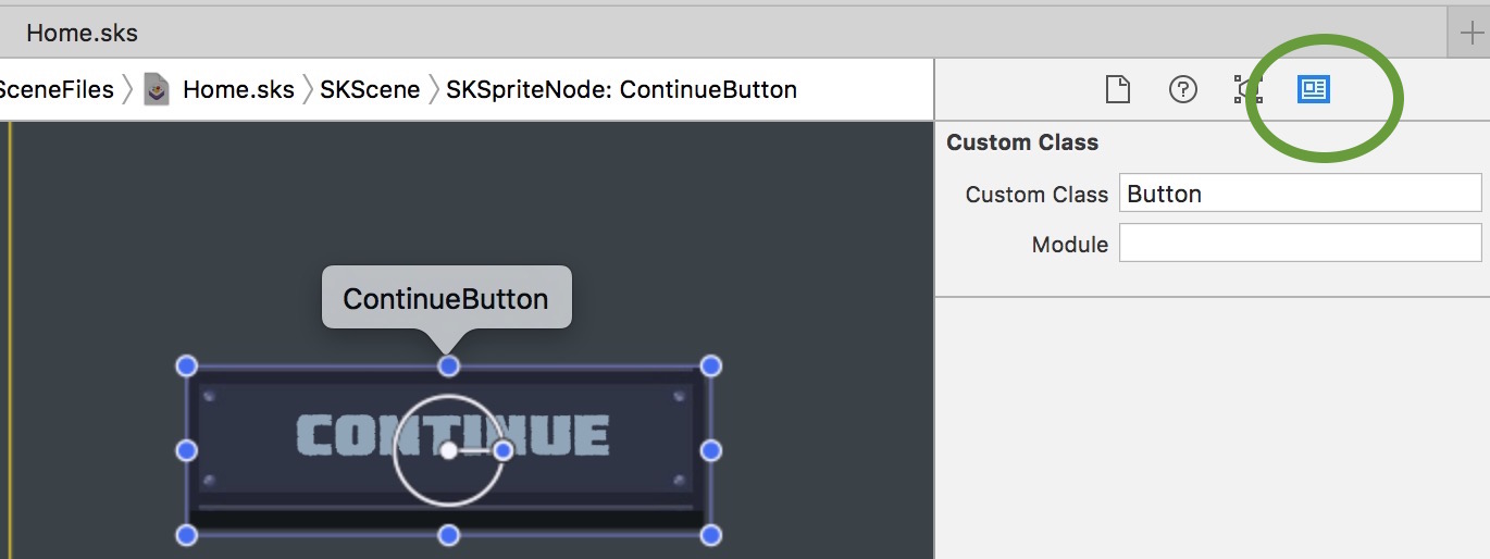 Custom class inspector in xcode
