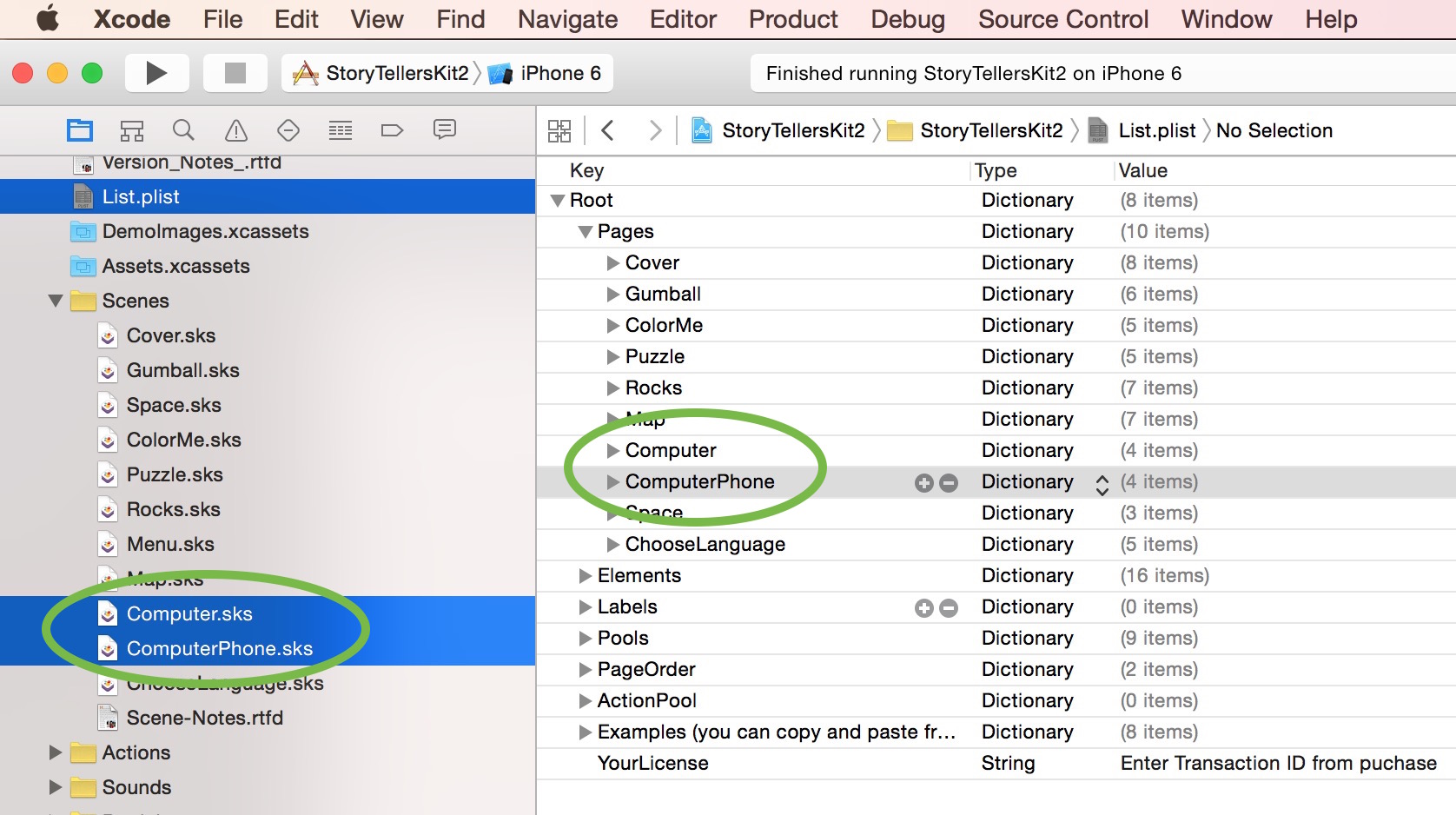 Different Page entries for device.