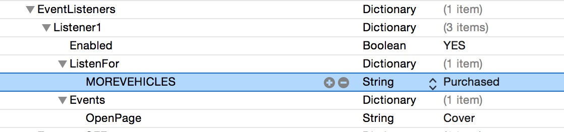 Events to run after in app purchase