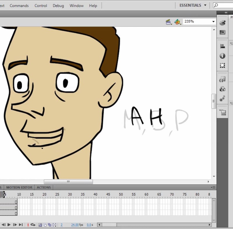 Flash Animation Tutorial - Head Movements