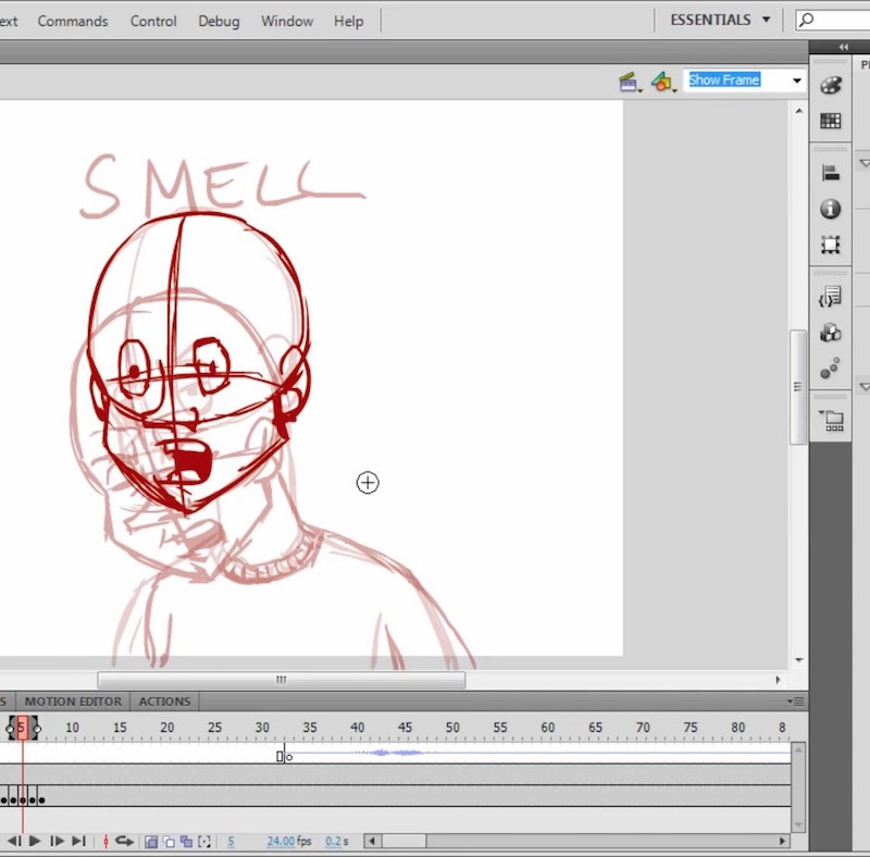 Flash Animation Tutorial - Head Movements