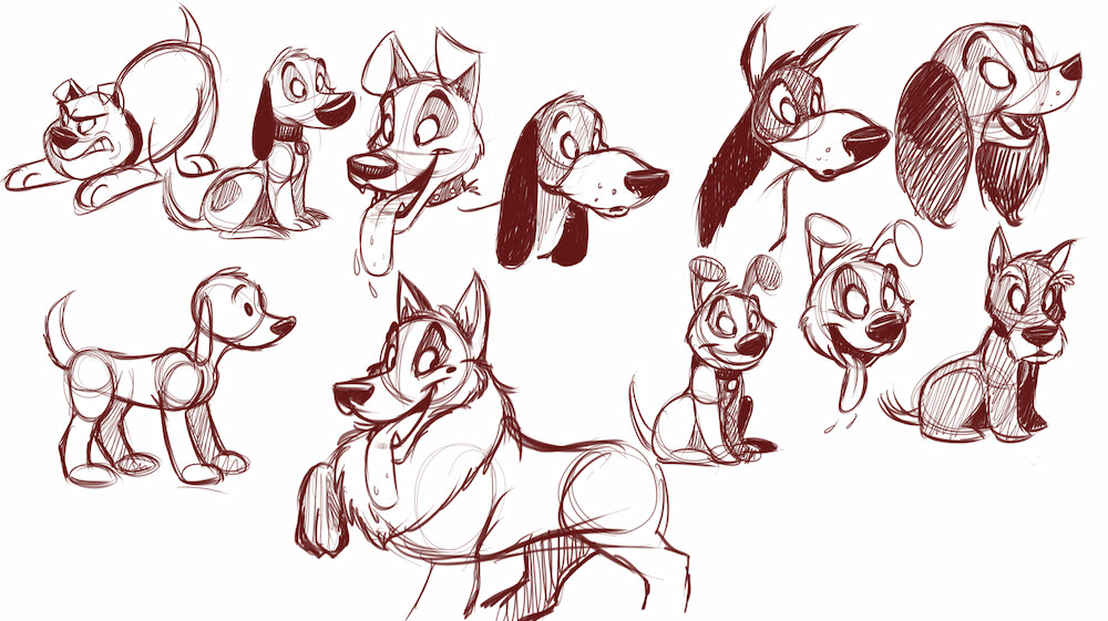 How to Draw Cartoon Dogs