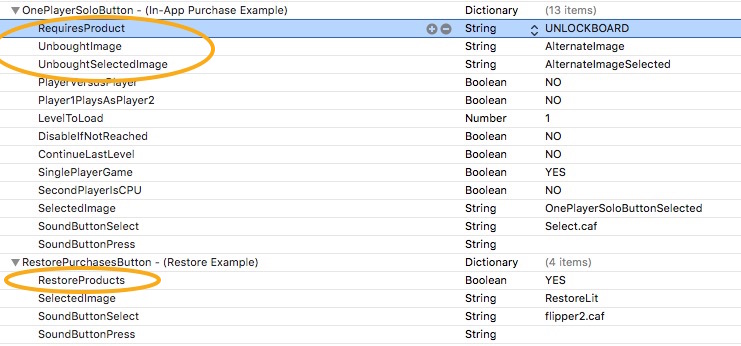 In app Purchasing in the Platform Games iOS tvOS Starter Kit2