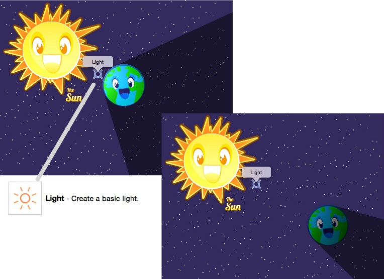 Light Node Example with Shadow in Xcode 7