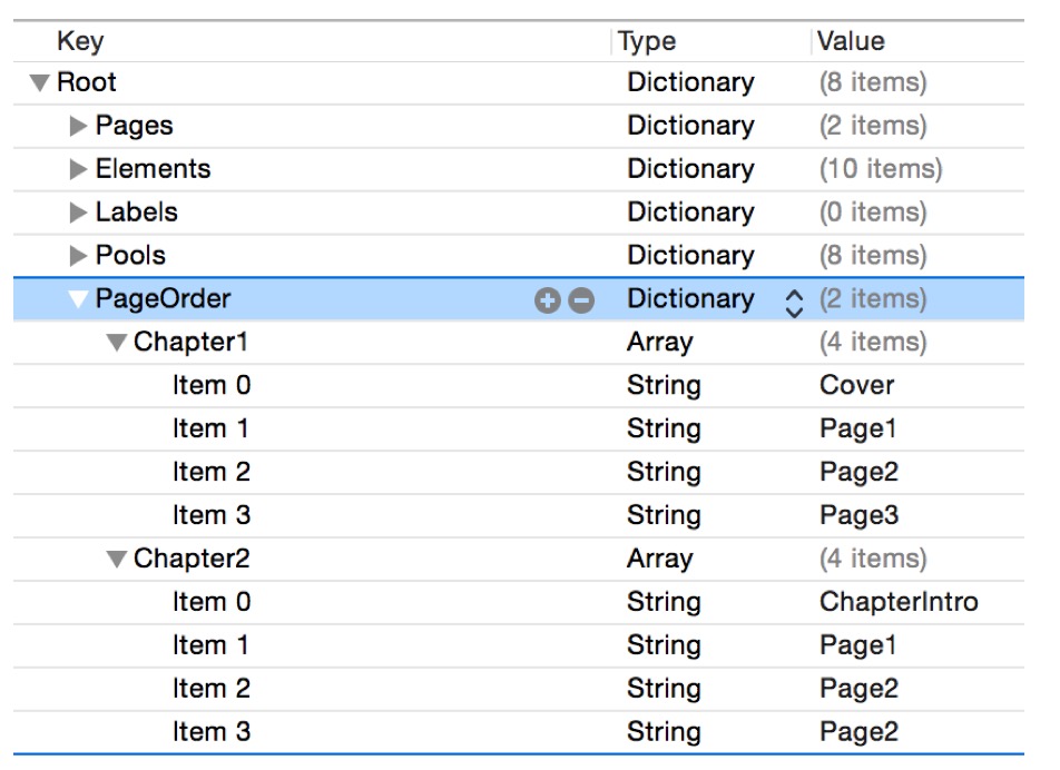 Ordering pages in your iOS9 Children's Book App