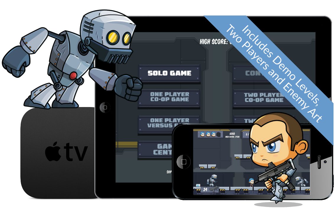 Platform Games iOS and tvOS Starter Kit Template