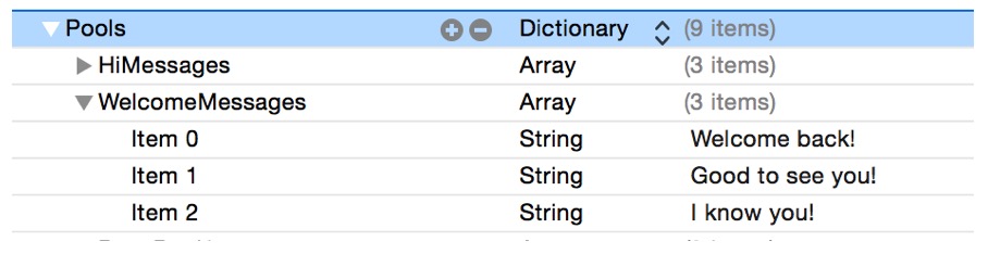 Pool of random messages for SKLabelNode