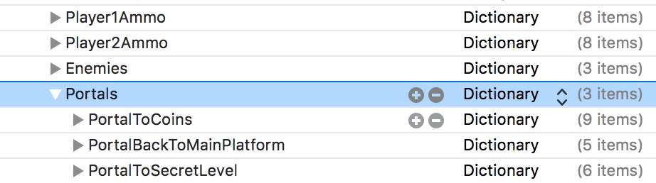 Portals in the tvos ios starter kit