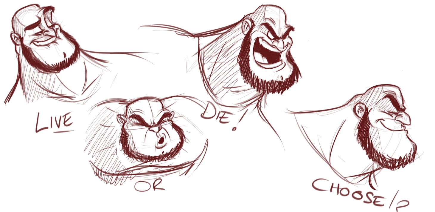 How to draw facial expressions