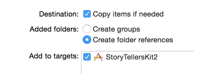 Add to Targets in Xcode
