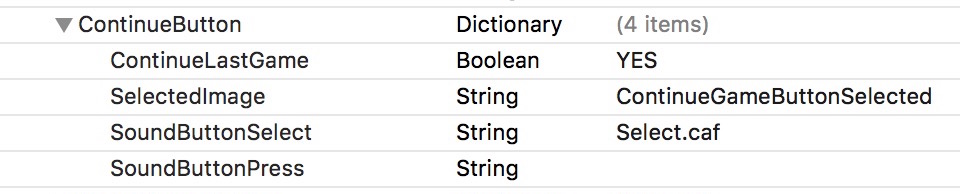typical button in the kit