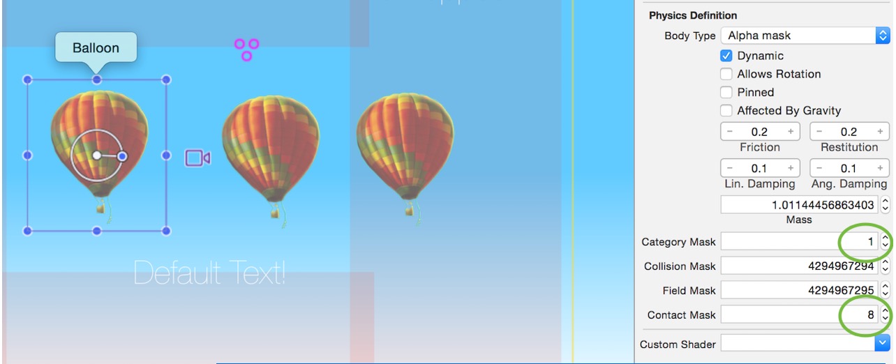 Setting Contact Mask and Collisions Make on SKSpriteNode