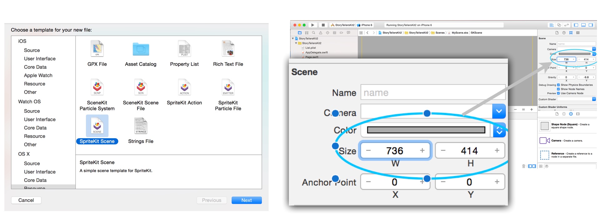 Setup an iOS9 Universal App for SpriteKit