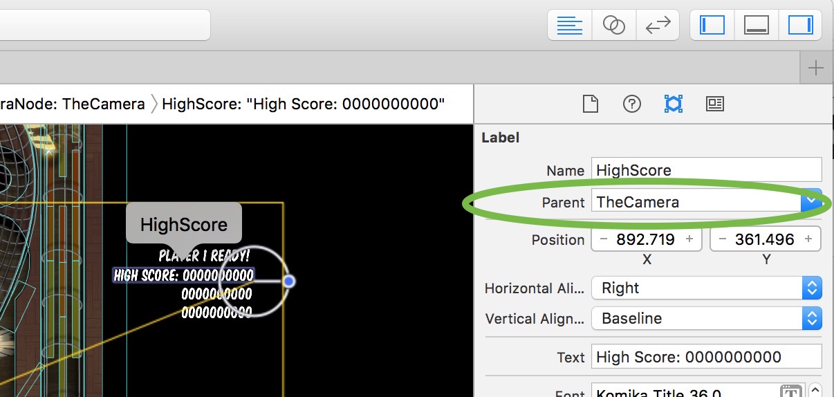 Sknode child of parent