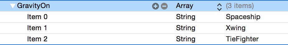 SpriteKit set gravity example 3