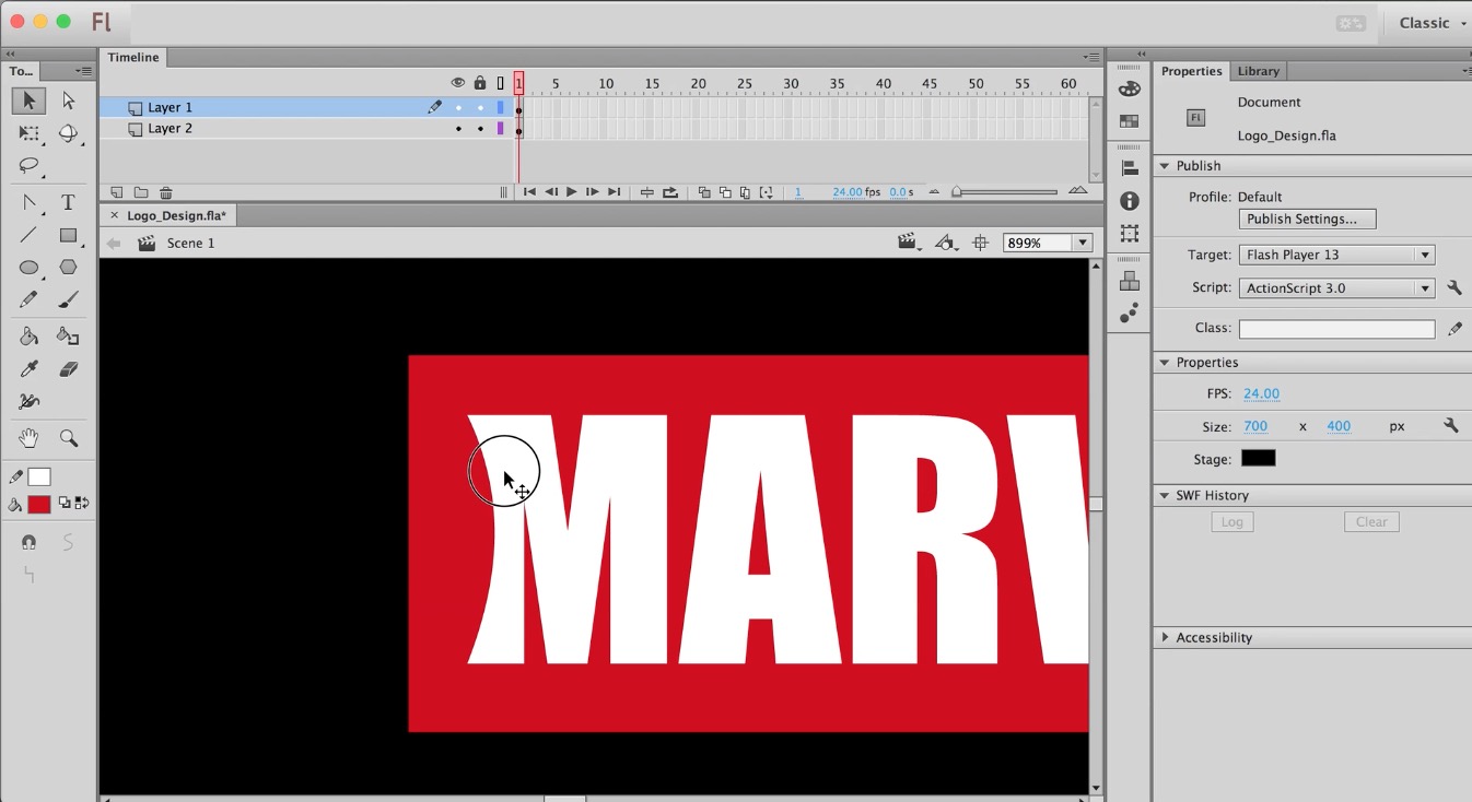Text Tools in Adobe Flash
