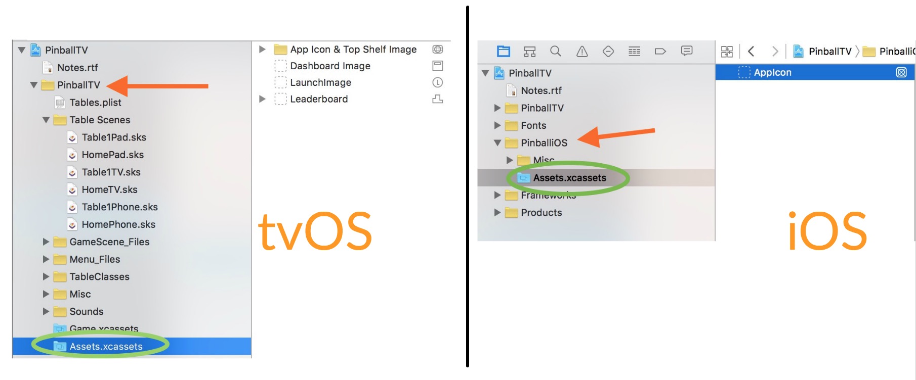 Where to find App Icons and Dashboard Image for tvOS or iOS apps
